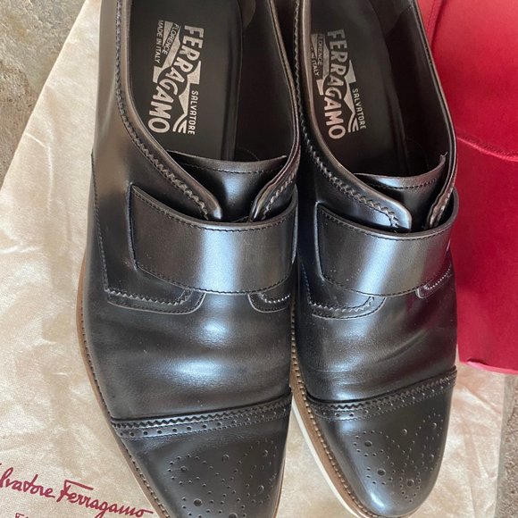 Salvatore Ferregamo Size 12 D Oxford Sneakers